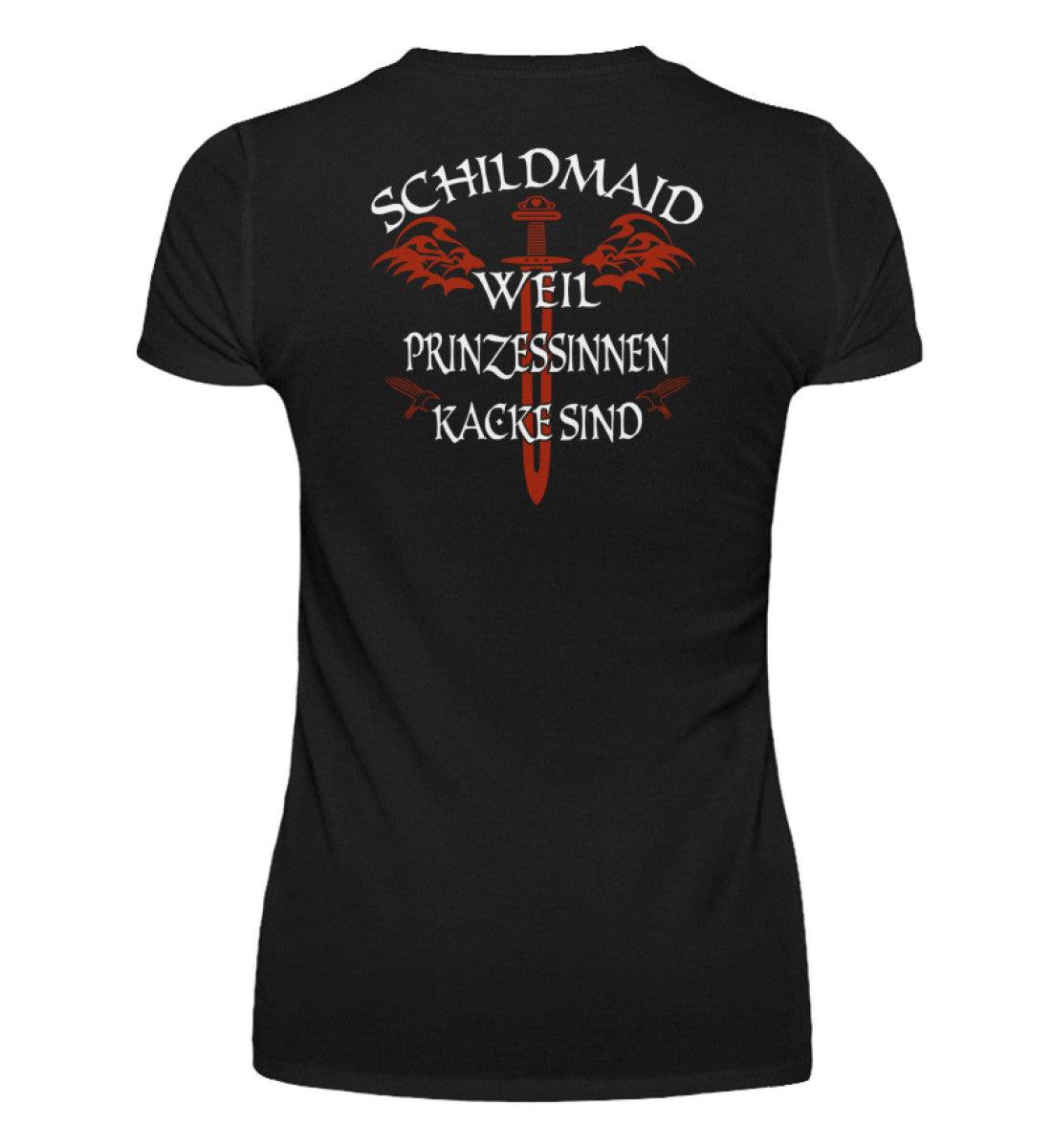 Schildmaiden V-Neck - "Weil Prinzessinnen kacke sind" | Wikinger Shirt für starke Frauen - Nordic Viking Wear