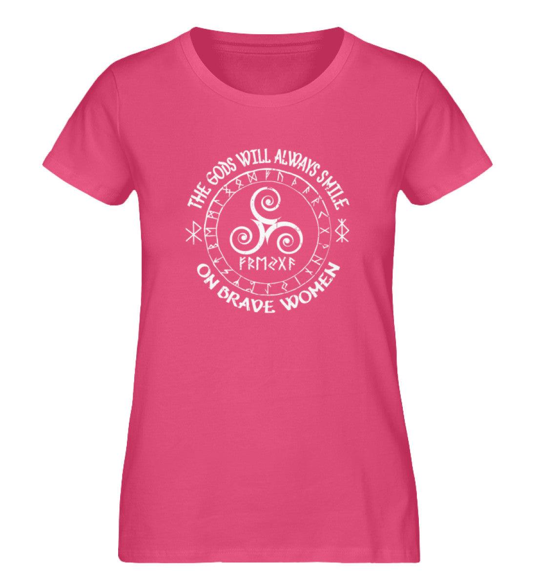 Schildmaiden Expresser Shirt - The Gods Will Always Smile on Brave Women - Wikinger Design" - Nordic Viking Wear