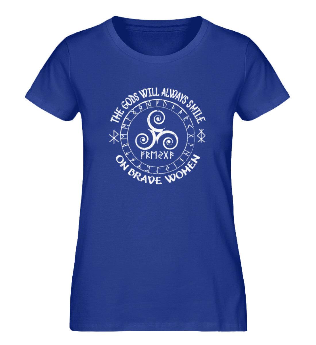 Schildmaiden Expresser Shirt - The Gods Will Always Smile on Brave Women - Wikinger Design" - Nordic Viking Wear