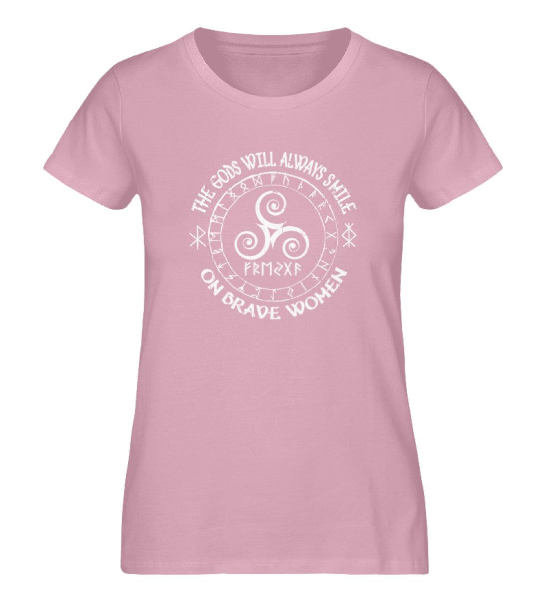 Schildmaiden Expresser Shirt - The Gods Will Always Smile on Brave Women - Wikinger Design" - Nordic Viking Wear