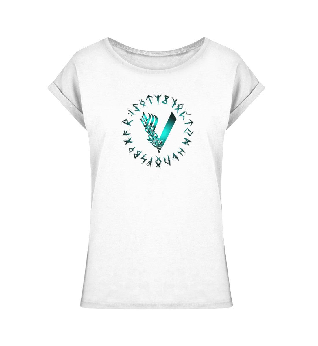 Schildmaiden Extended Shirt – Nordisches Design mit Runen und keltischem Knotenmuster - Nordic Viking Wear