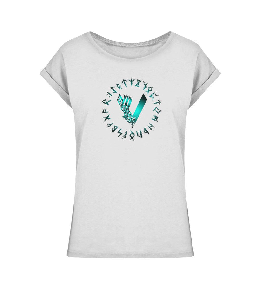 Schildmaiden Extended Shirt – Nordisches Design mit Runen und keltischem Knotenmuster - Nordic Viking Wear