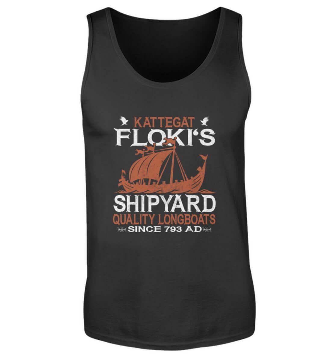 "Kattegat Floki's Shipyard" Tank Top – Ehre die Kunst des Schiffbaus - Nordic Viking Wear