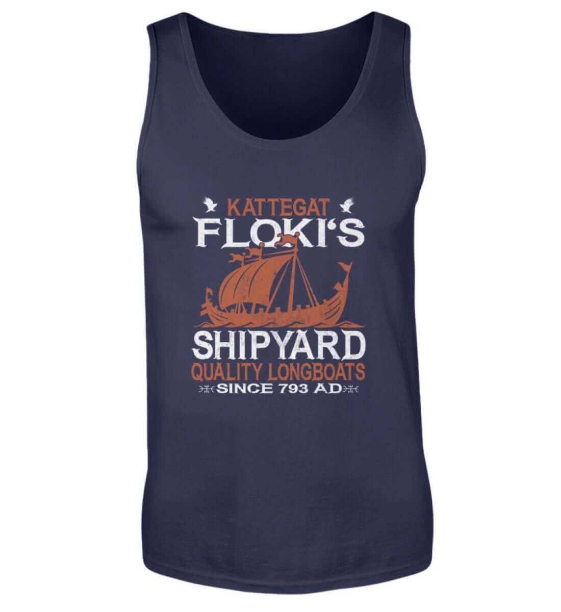 "Kattegat Floki's Shipyard" Tank Top – Ehre die Kunst des Schiffbaus - Nordic Viking Wear