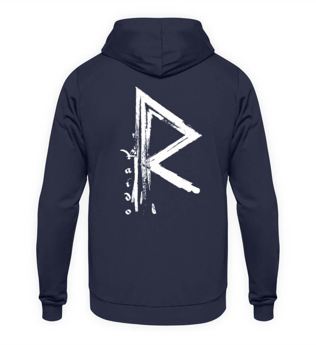 "Raido Rune" Wikinger-Hoodie – Der Weg des Reisenden - Nordic Viking Wear