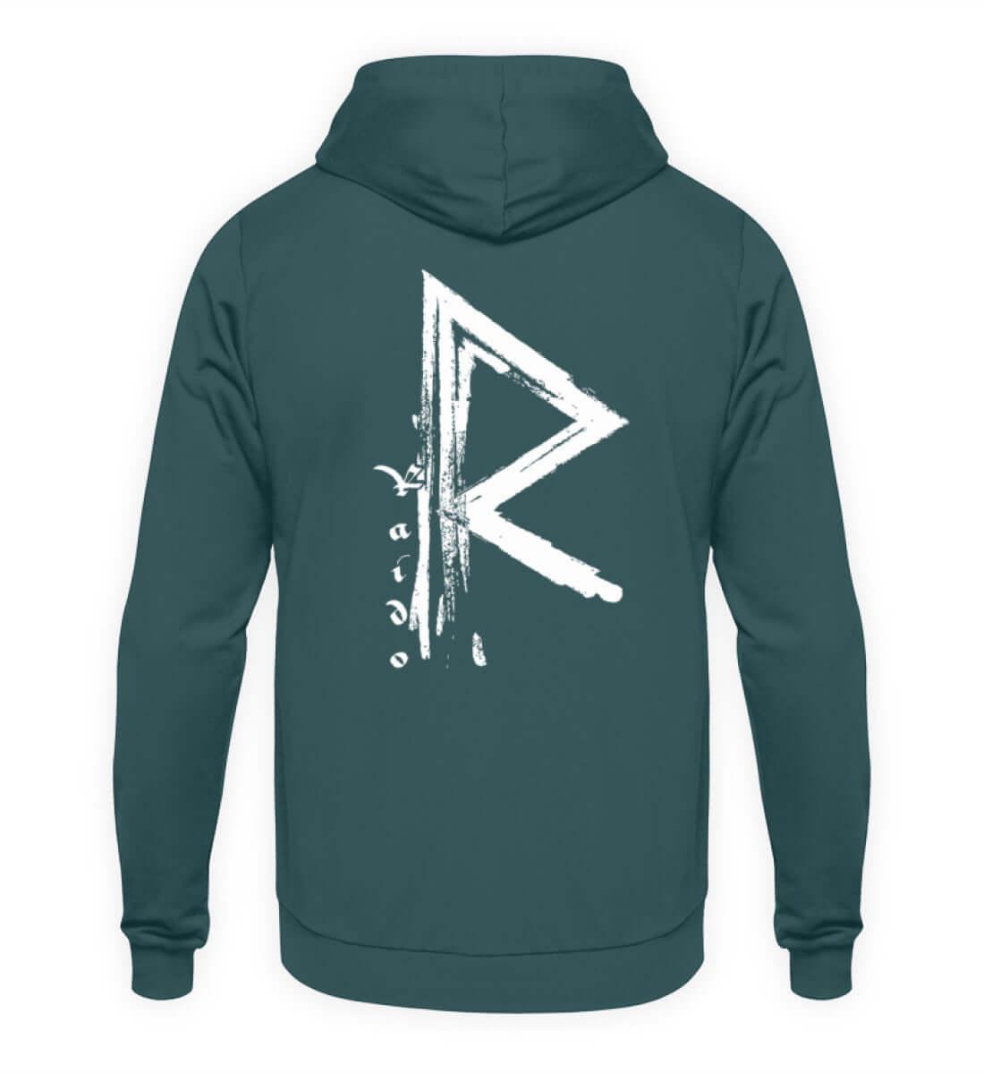 "Raido Rune" Wikinger-Hoodie – Der Weg des Reisenden - Nordic Viking Wear