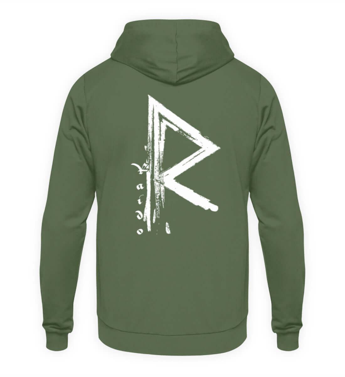 "Raido Rune" Wikinger-Hoodie – Der Weg des Reisenden - Nordic Viking Wear
