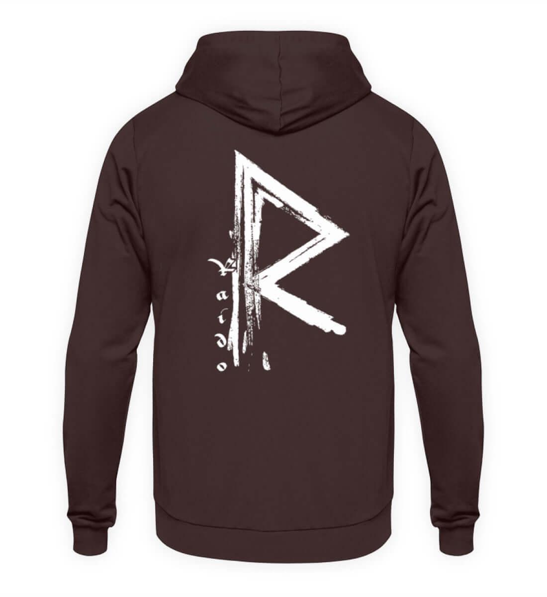 "Raido Rune" Wikinger-Hoodie – Der Weg des Reisenden - Nordic Viking Wear
