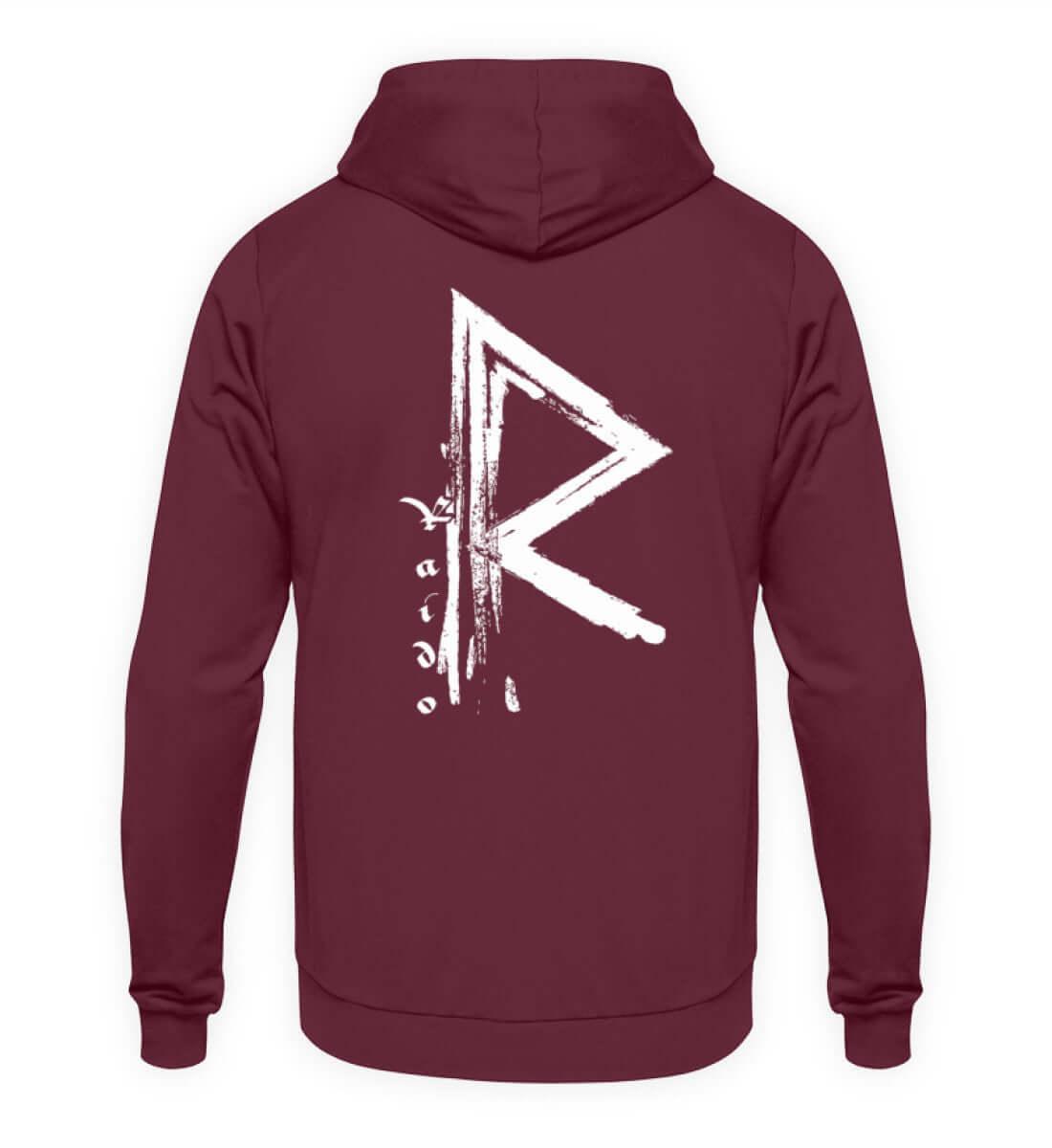 "Raido Rune" Wikinger-Hoodie – Der Weg des Reisenden - Nordic Viking Wear