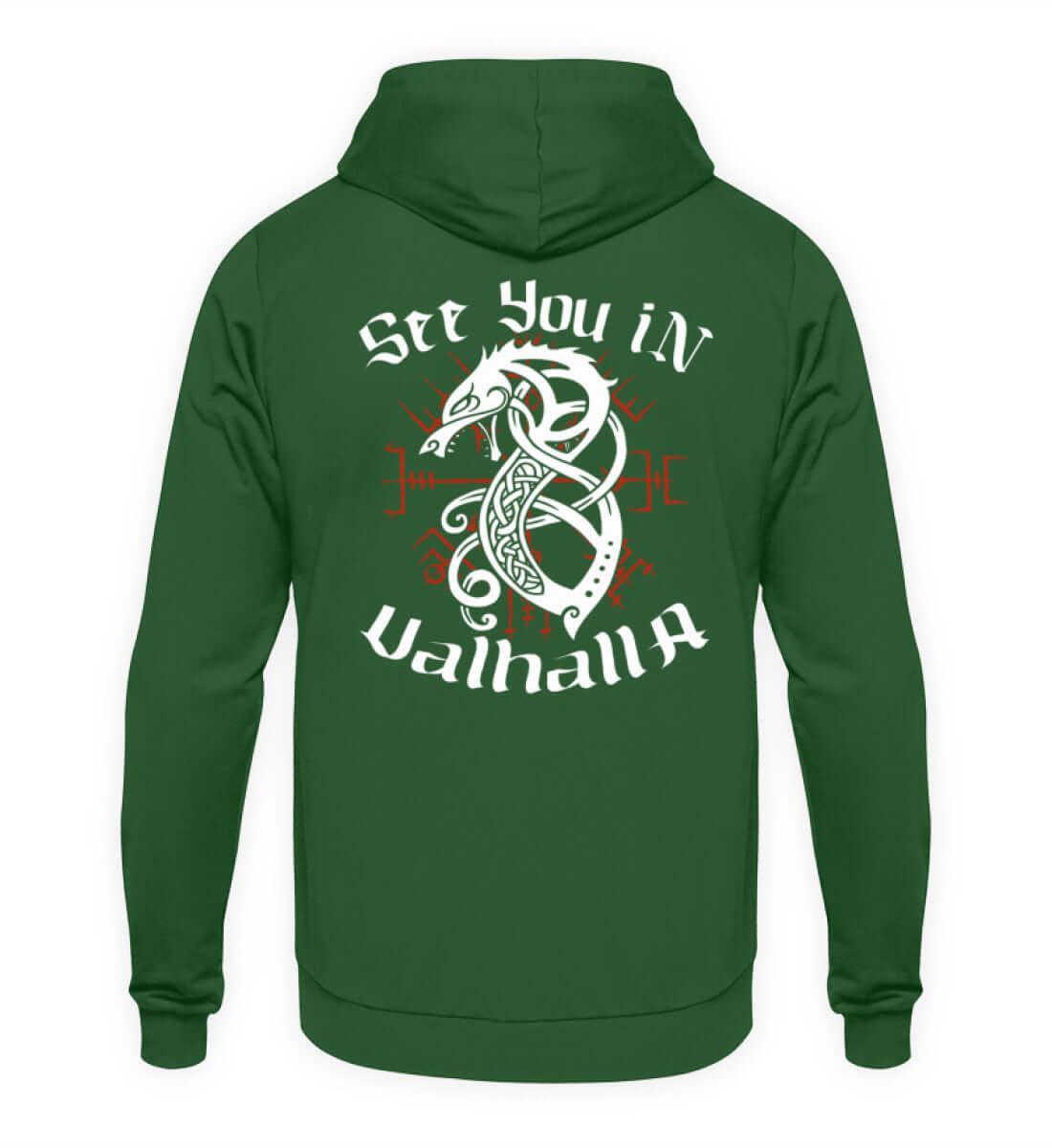 "Fenrir’s Oath" Wikinger-Hoodie – "See You in Valhalla" - Nordic Viking Wear