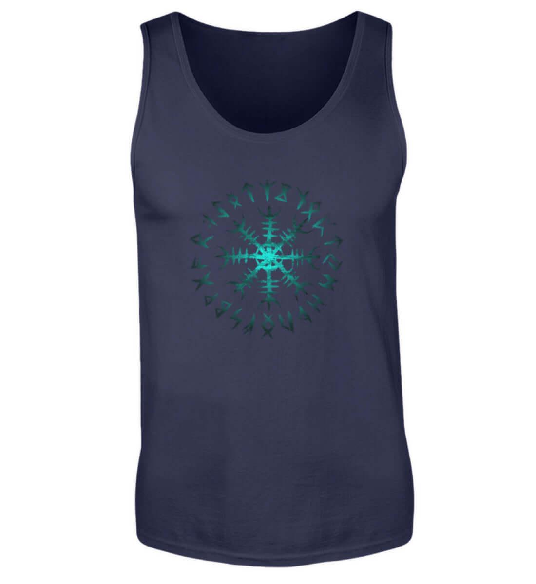 Wikinger Helm des Schreckens Tanktop – Mystischer Runenkreis - Nordic Viking Wear