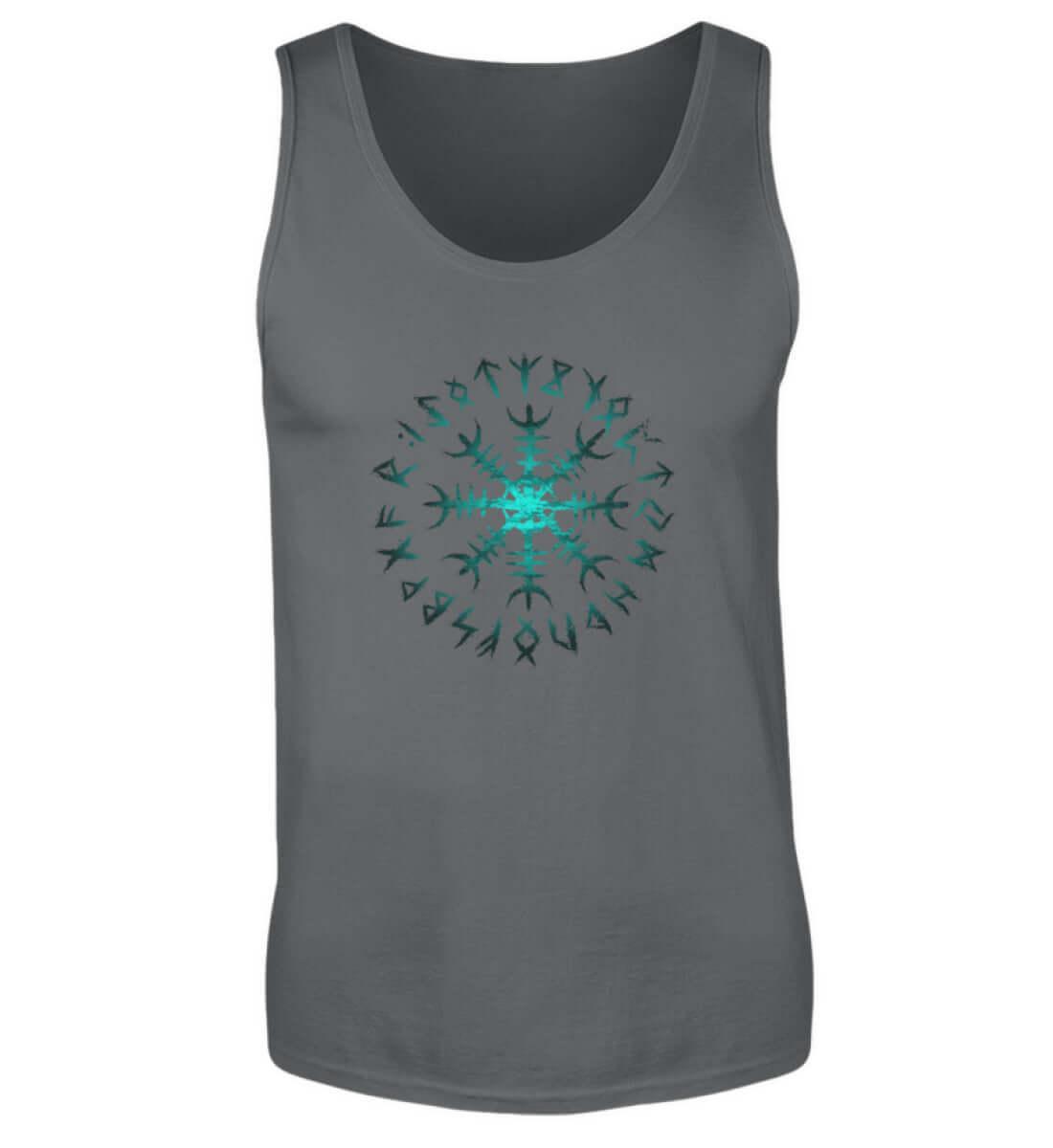 Wikinger Helm des Schreckens Tanktop – Mystischer Runenkreis - Nordic Viking Wear
