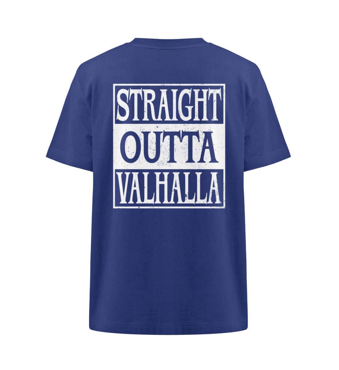 "Straight Outta Valhalla" Wikinger Heavy Oversized Shirt – Backprint - Nordic Viking Wear