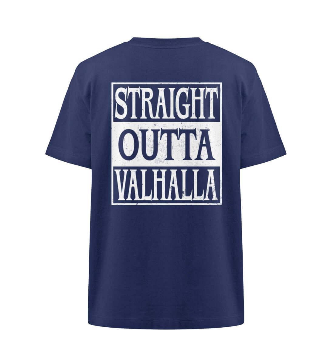 "Straight Outta Valhalla" Wikinger Heavy Oversized Shirt – Backprint - Nordic Viking Wear