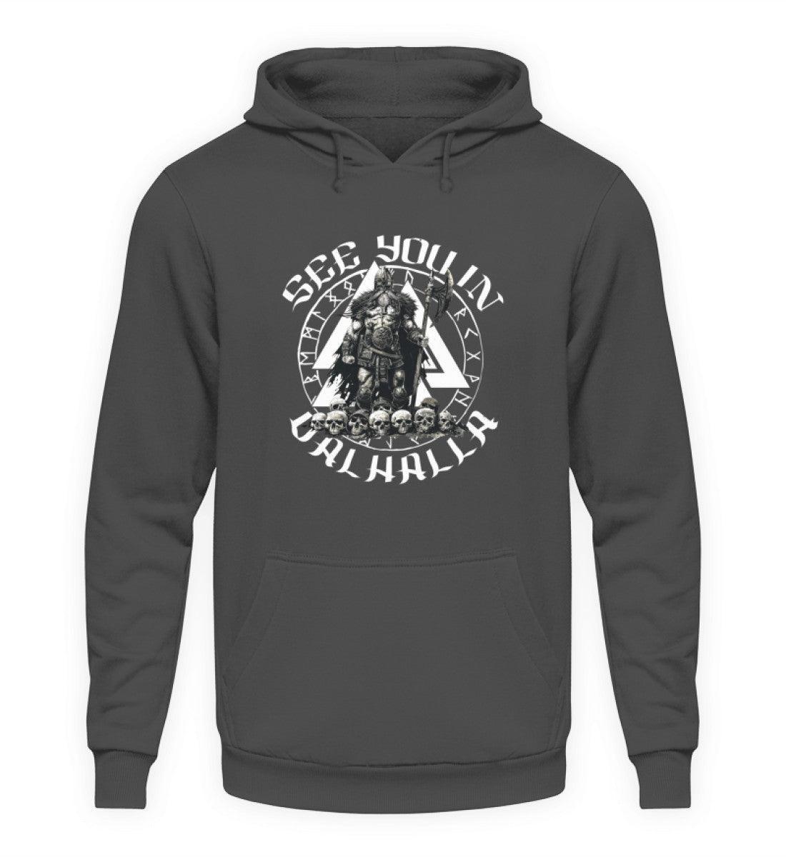 "See You in Valhalla - Wikinger Krieger Hoodie" - Nordic Viking Wear