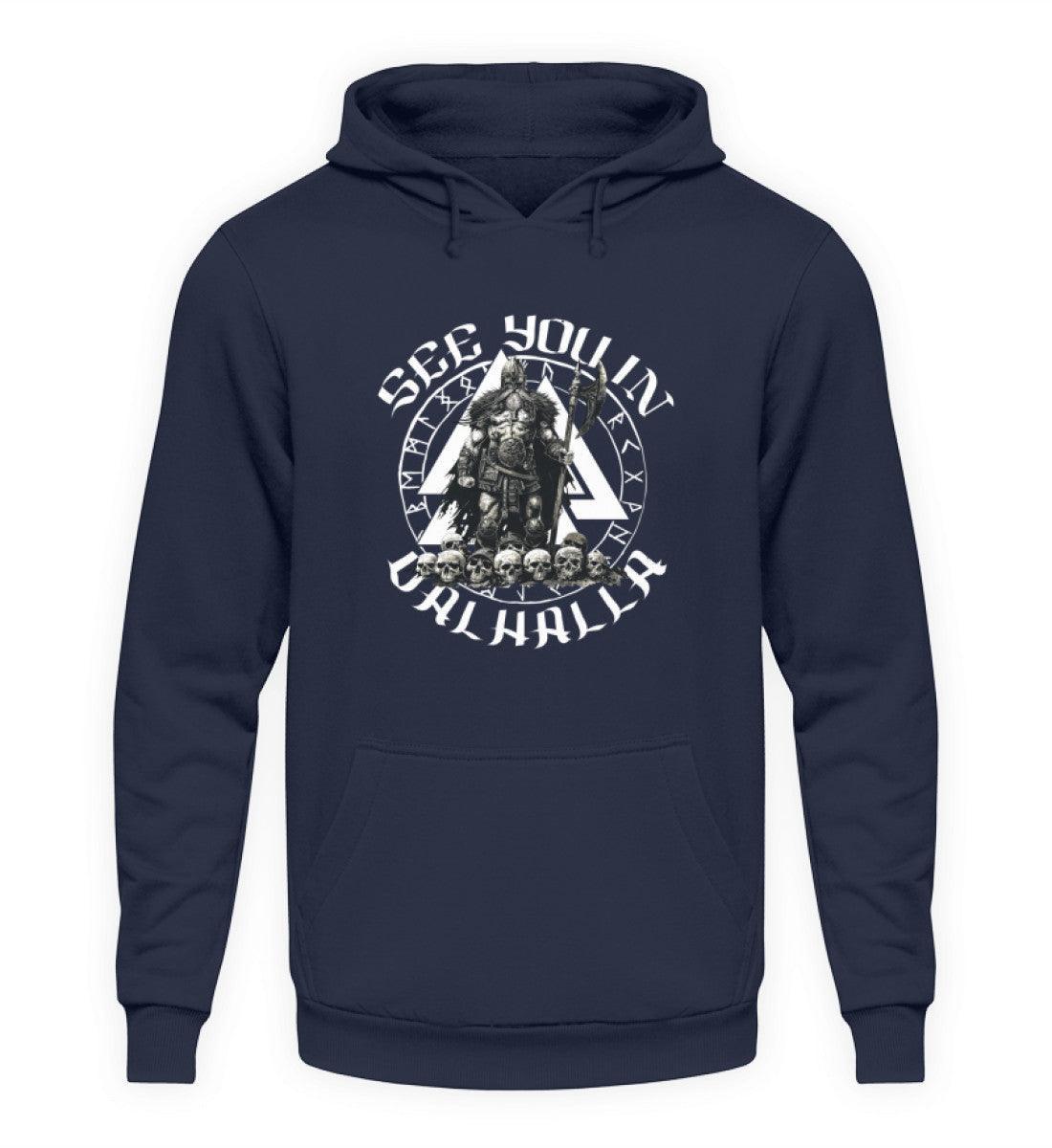 "See You in Valhalla - Wikinger Krieger Hoodie" - Nordic Viking Wear