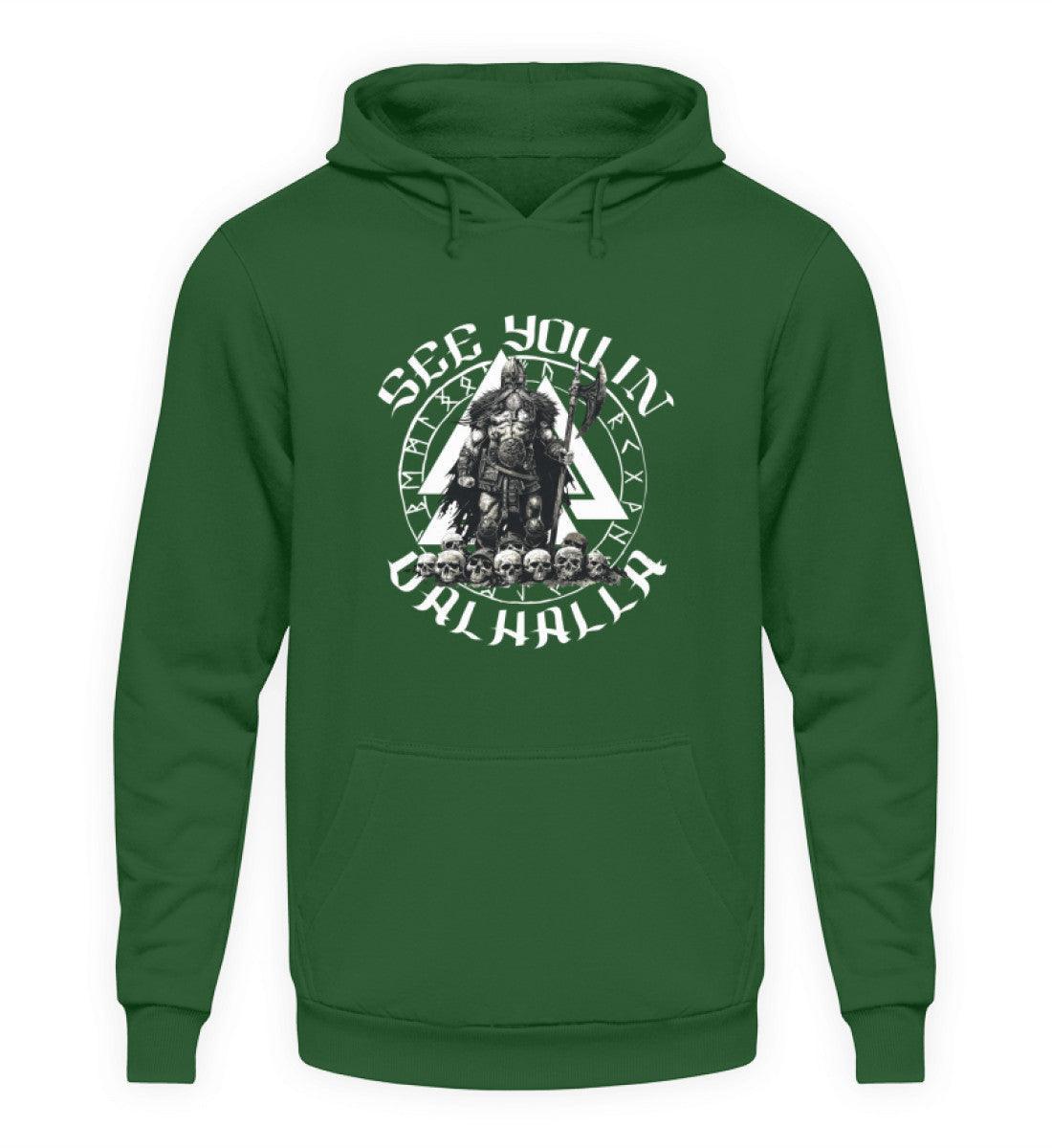 "See You in Valhalla - Wikinger Krieger Hoodie" - Nordic Viking Wear