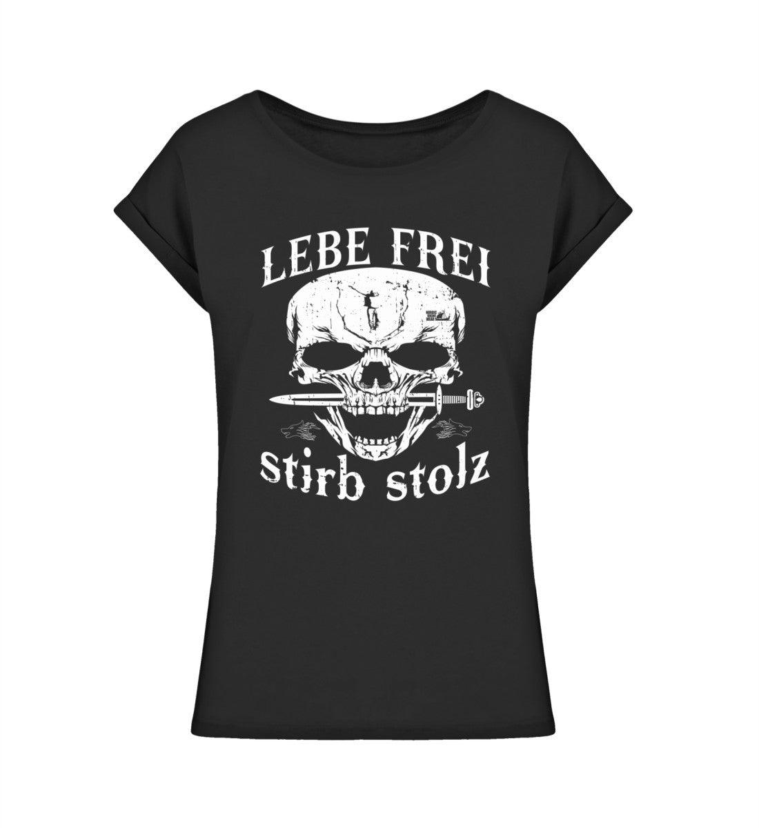 Schildmaiden Extended Shirt – "Lebe frei, stirb stolz" Wikinger-Design - Nordic Viking Wear