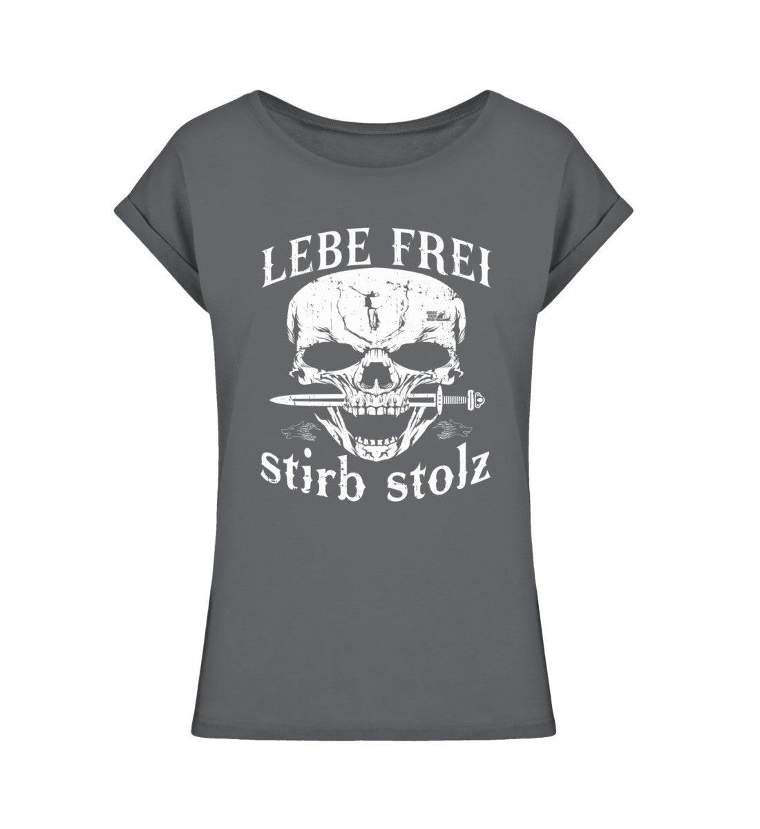 Schildmaiden Extended Shirt – "Lebe frei, stirb stolz" Wikinger-Design - Nordic Viking Wear