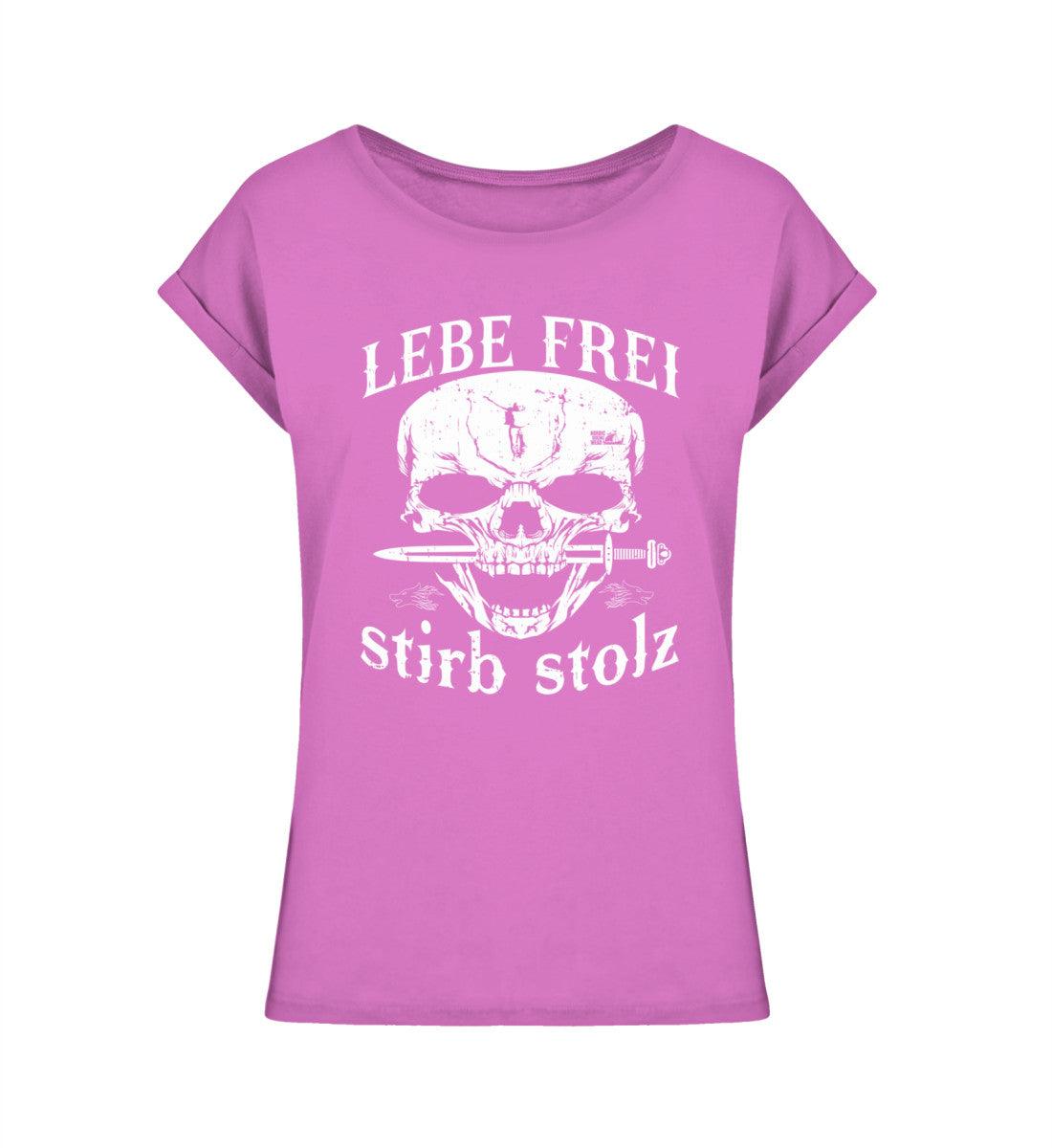 Schildmaiden Extended Shirt – "Lebe frei, stirb stolz" Wikinger-Design - Nordic Viking Wear