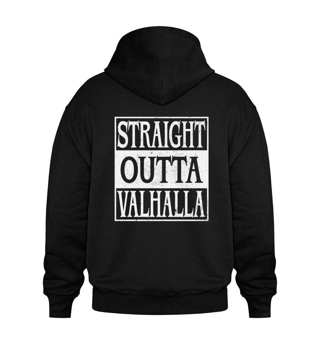 Wikinger Heavy Vintage Hoodie Straight Outta Valhalla - Nordic Viking Wear