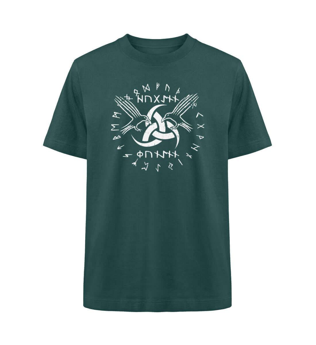 Nordic Ravens Oversized Shirt – Wikinger Runen und Raben Design - Nordic Viking Wear