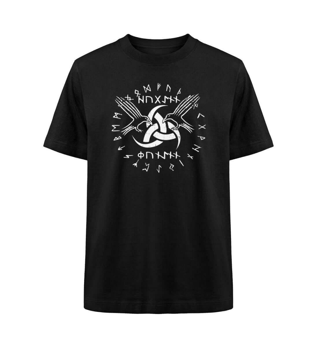 Nordic Ravens Oversized Shirt – Wikinger Runen und Raben Design - Nordic Viking Wear