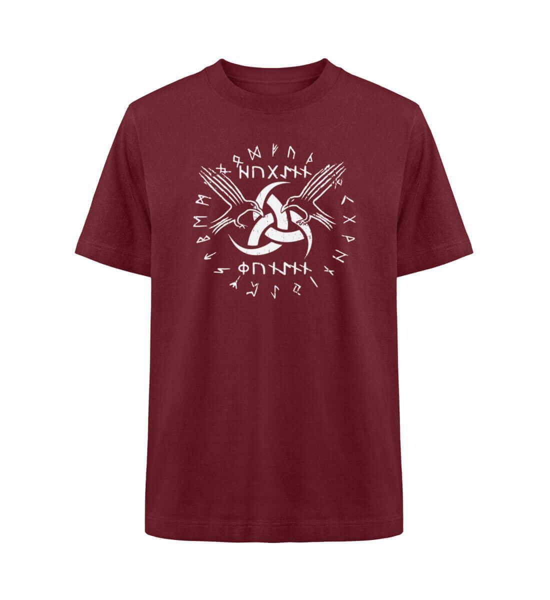 Nordic Ravens Oversized Shirt – Wikinger Runen und Raben Design - Nordic Viking Wear