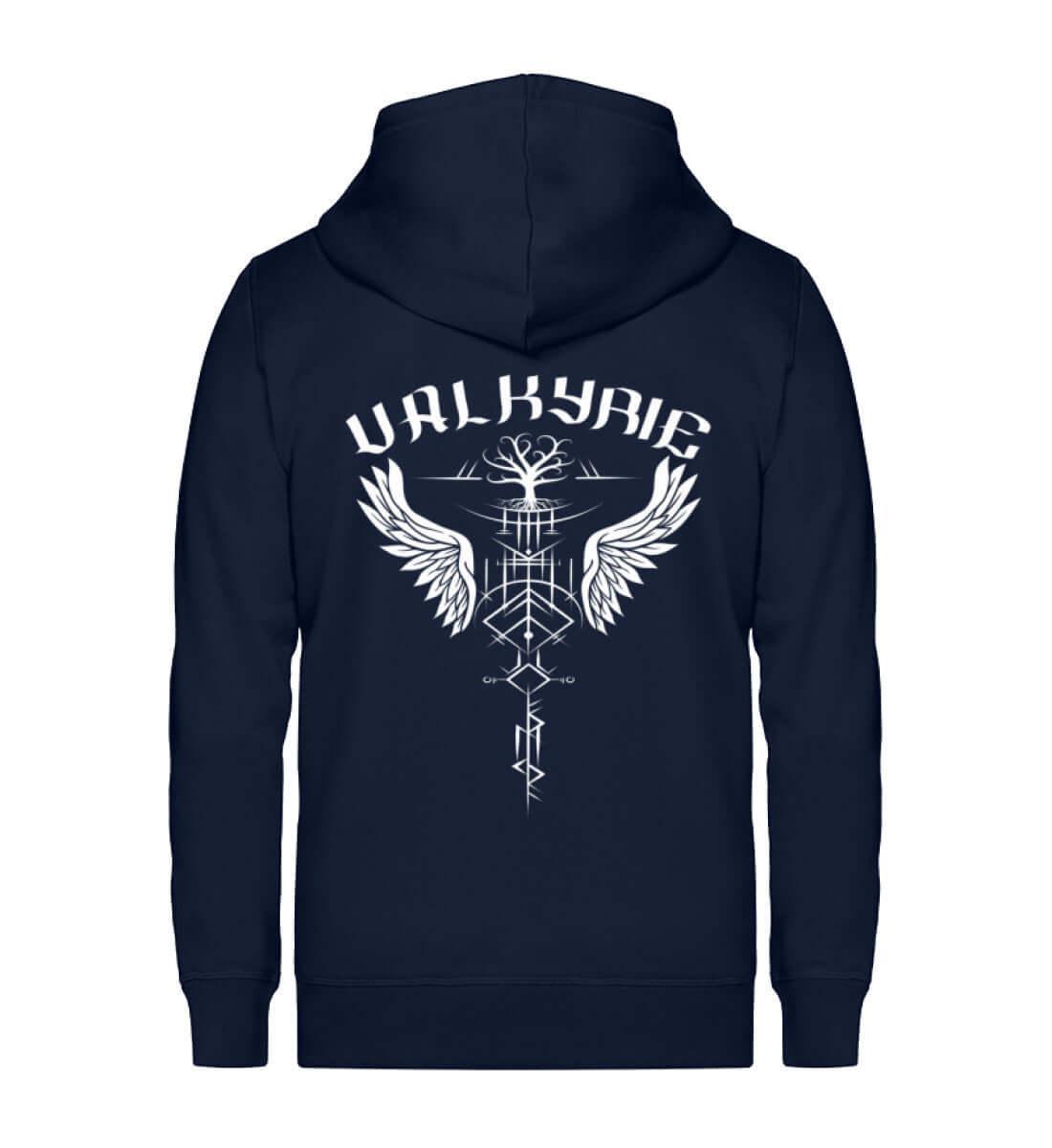 Schildmaiden Zip-Hoodie Valyrie Freyjas - Unisex Organic Zipper ST/ST - Nordic Viking Wear