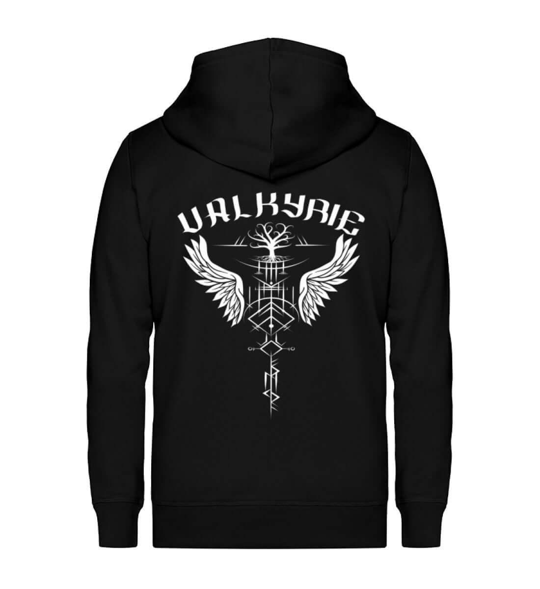 Schildmaiden Zip-Hoodie Valyrie Freyjas - Unisex Organic Zipper ST/ST - Nordic Viking Wear