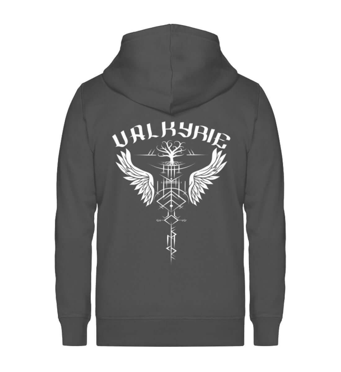 Schildmaiden Zip-Hoodie Valyrie Freyjas - Unisex Organic Zipper ST/ST - Nordic Viking Wear