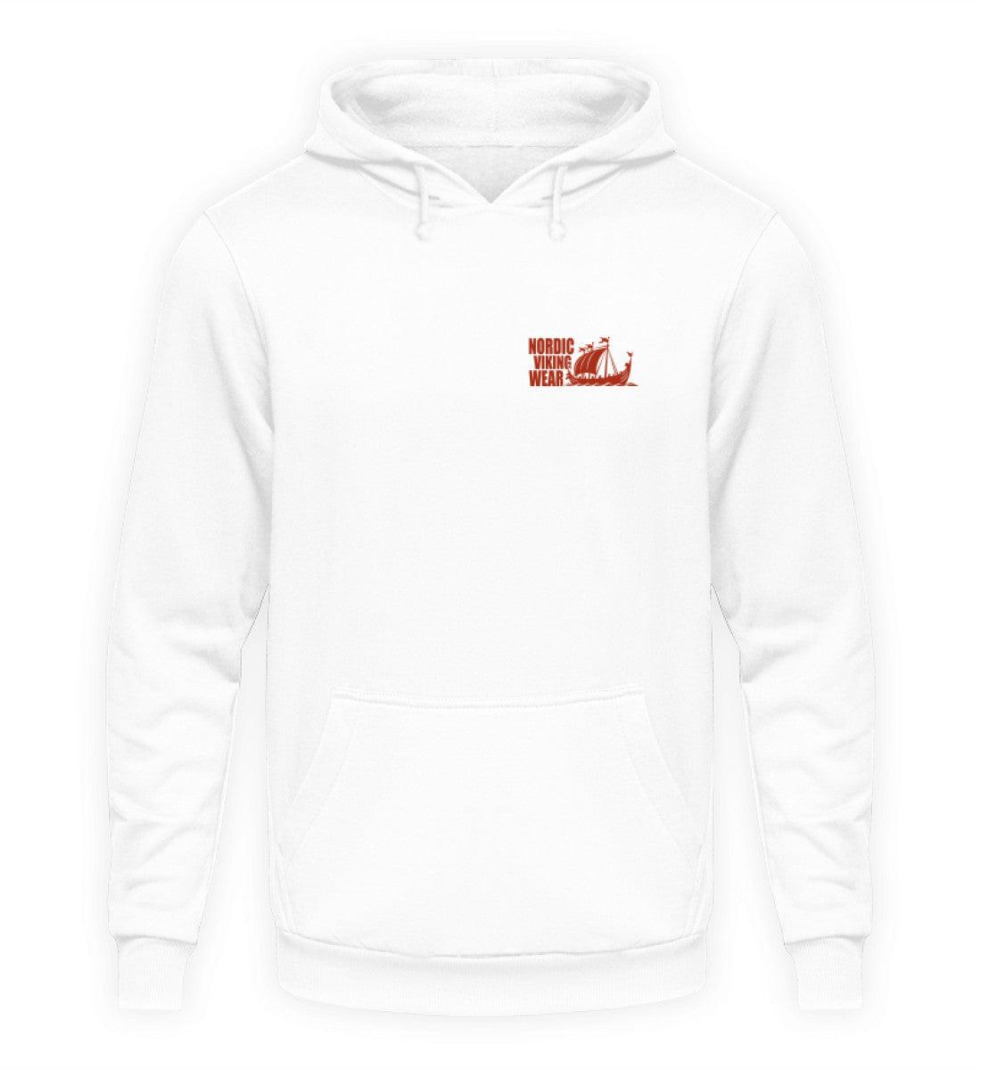 Wikinger Hoodie – Thors Hammer mit Blutadler und Binde-Runen - Nordic Viking Wear