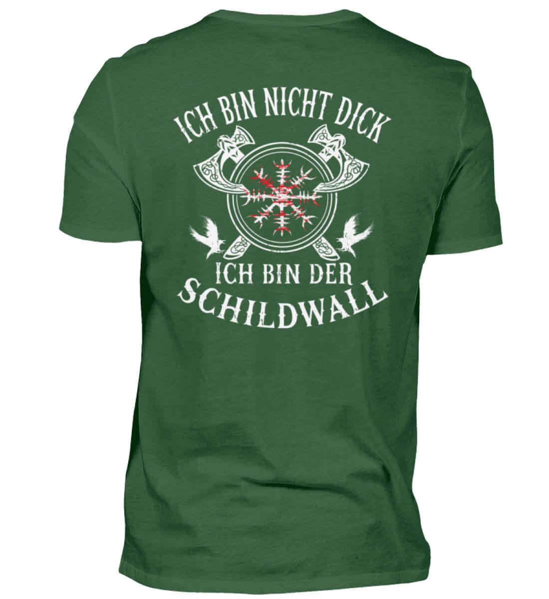 Wikinger T-Shirt 'Ich bin der Schildwall' – Stolz und Schutz mit dem Helm of Awe - Nordic Viking Wear