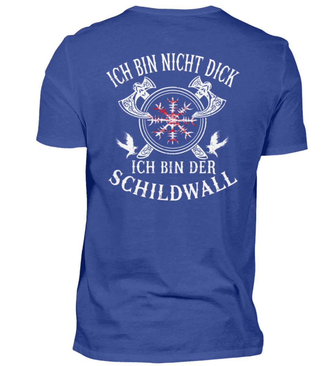 Wikinger T-Shirt 'Ich bin der Schildwall' – Stolz und Schutz mit dem Helm of Awe - Nordic Viking Wear