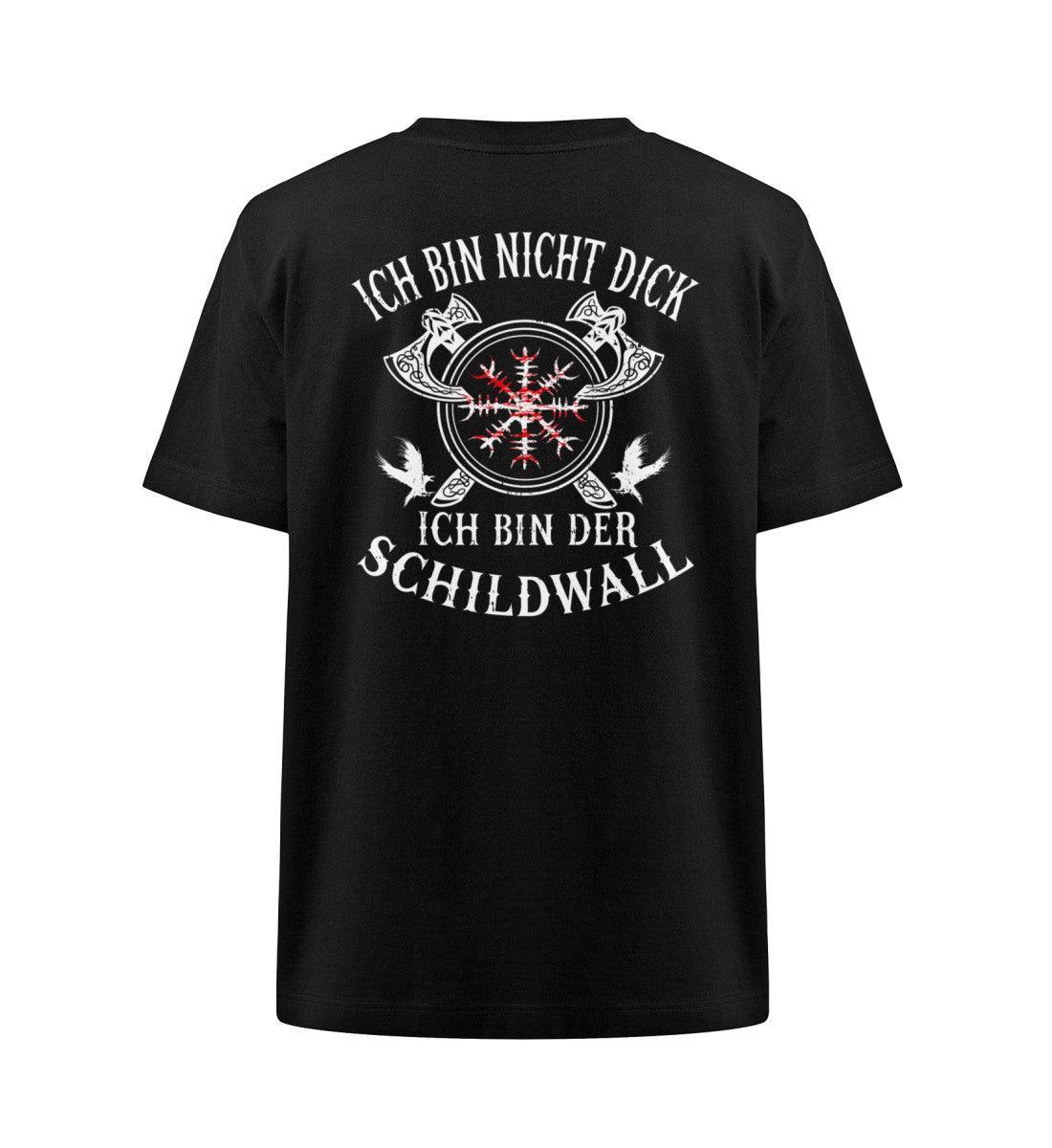 Wikinger Heavy oversized Shirt 'Ich bin der Schildwall' – Stolz und Schutz mit dem Helm of Awe - Nordic Viking Wear