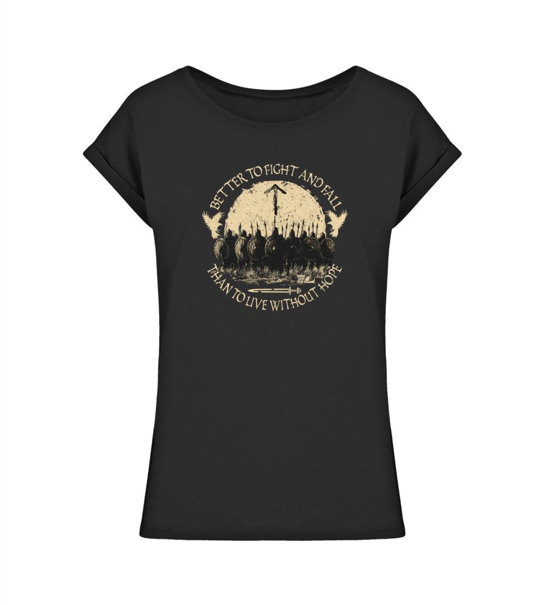 Schildmaiden Extended Shirt – "Better to Fight and Fall" – Wikinger-Inspiration für furchtlose Frauen - Nordic Viking Wear