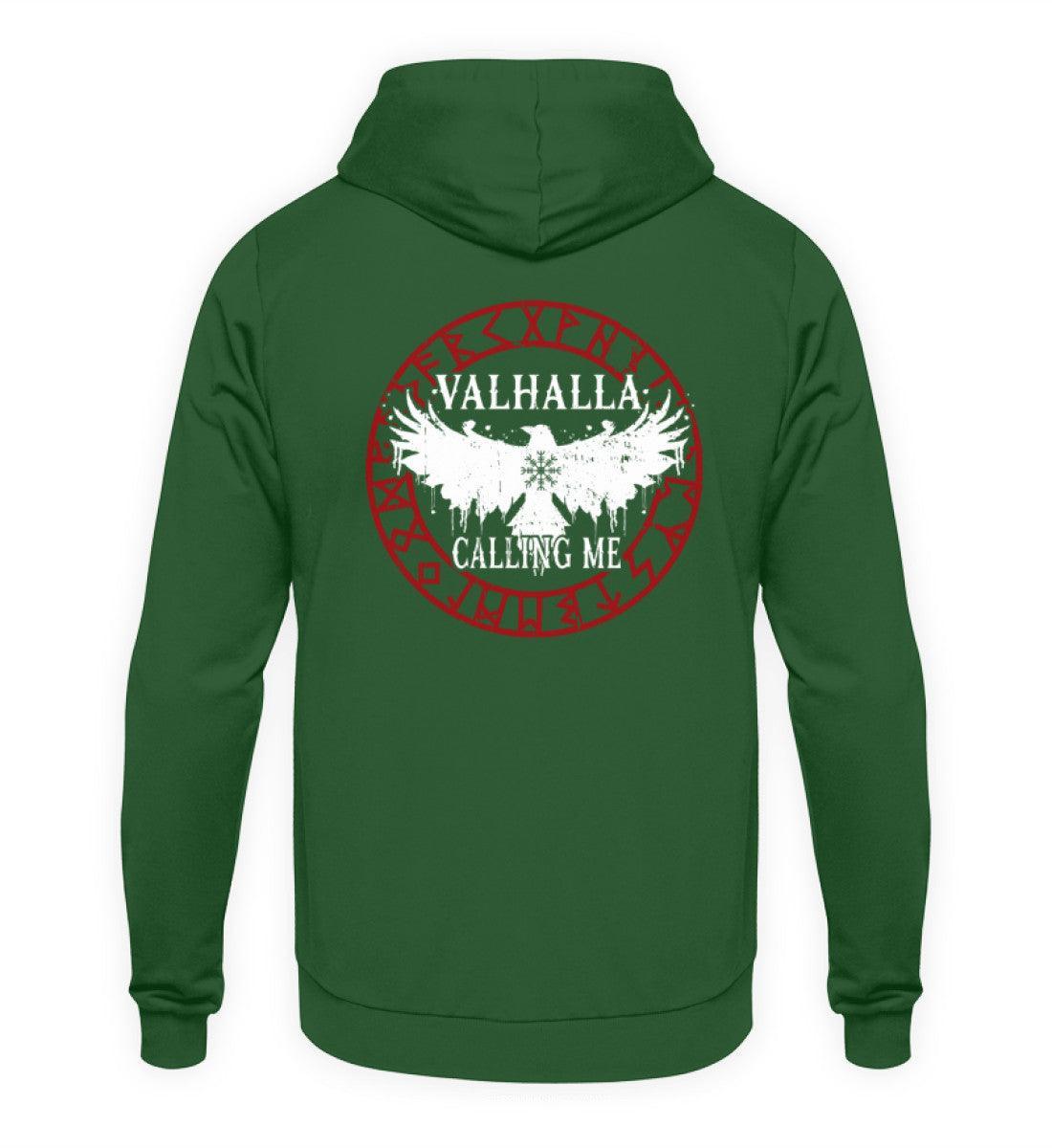 Wikinger Hoodie Backprint "Ruf nach Valhalla" – Antworte dem Ruf der Ehre - Nordic Viking Wear