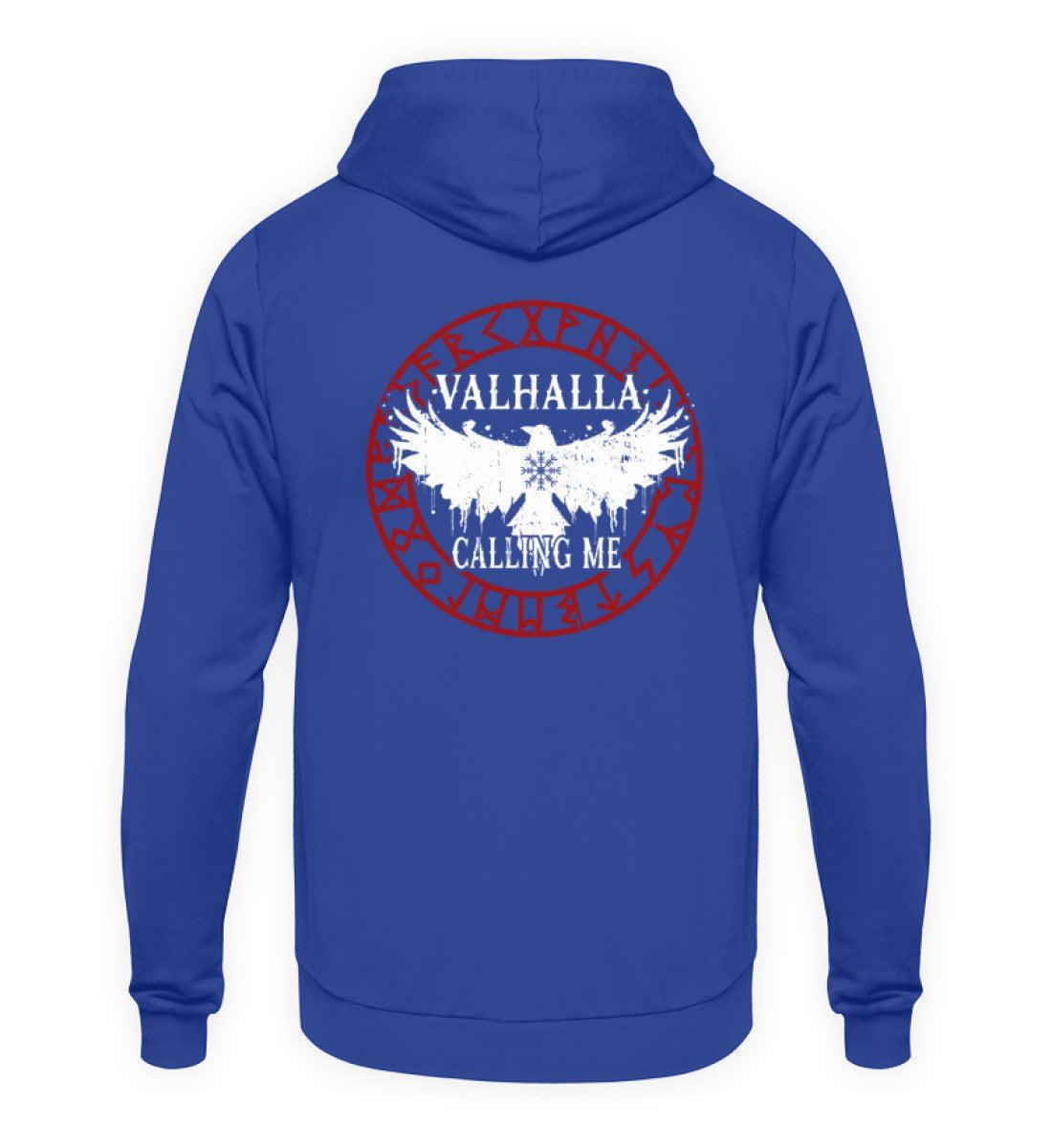 Wikinger Hoodie Backprint "Ruf nach Valhalla" – Antworte dem Ruf der Ehre - Nordic Viking Wear