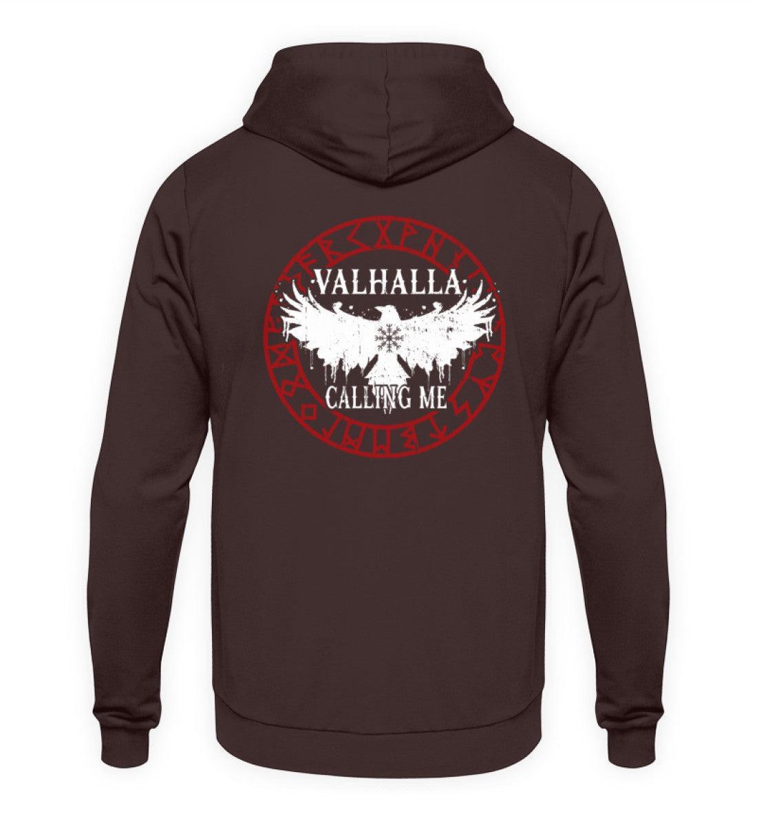 Wikinger Hoodie Backprint "Ruf nach Valhalla" – Antworte dem Ruf der Ehre - Nordic Viking Wear