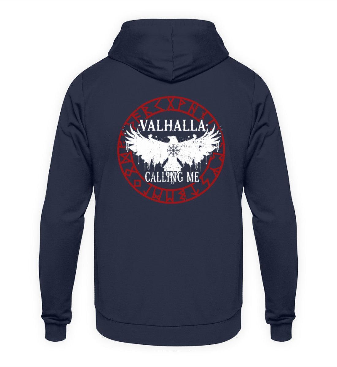 Wikinger Hoodie Backprint "Ruf nach Valhalla" – Antworte dem Ruf der Ehre - Nordic Viking Wear