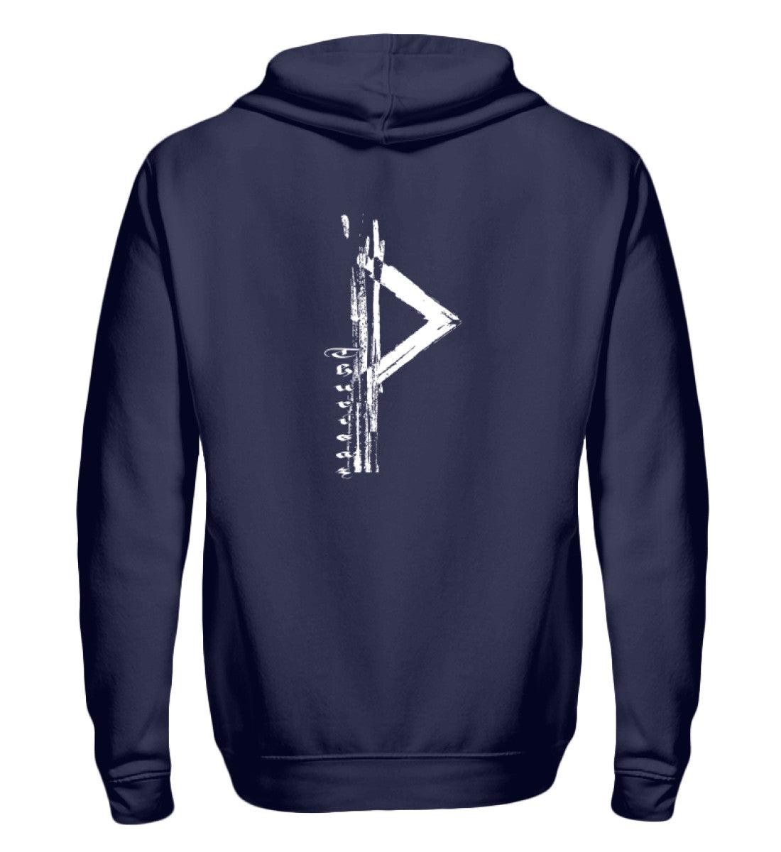🔥 Zipp-Hoodie "Thurisaz Rune" – Nordische Kraft & Schutzsymbolik 🔥 - Nordic Viking Wear