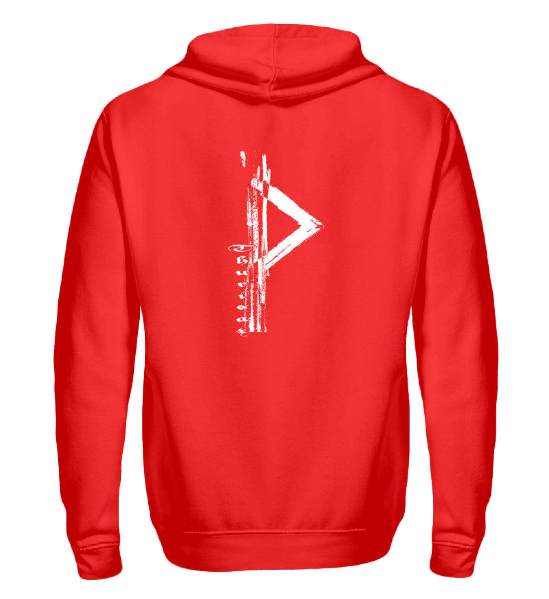 🔥 Zipp-Hoodie "Thurisaz Rune" – Nordische Kraft & Schutzsymbolik 🔥 - Nordic Viking Wear