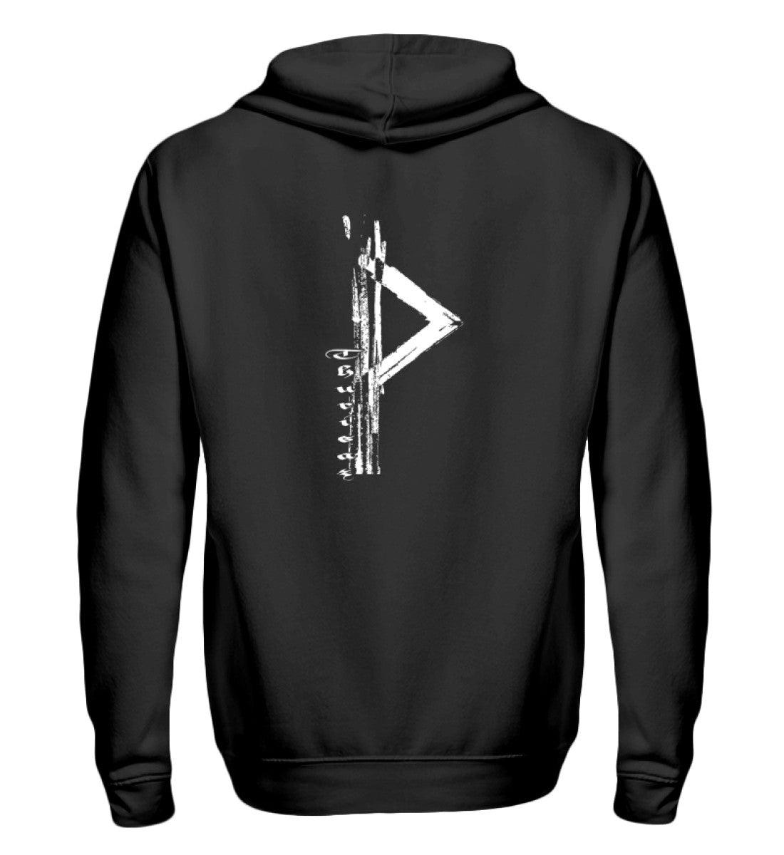 🔥 Zipp-Hoodie "Thurisaz Rune" – Nordische Kraft & Schutzsymbolik 🔥 - Nordic Viking Wear