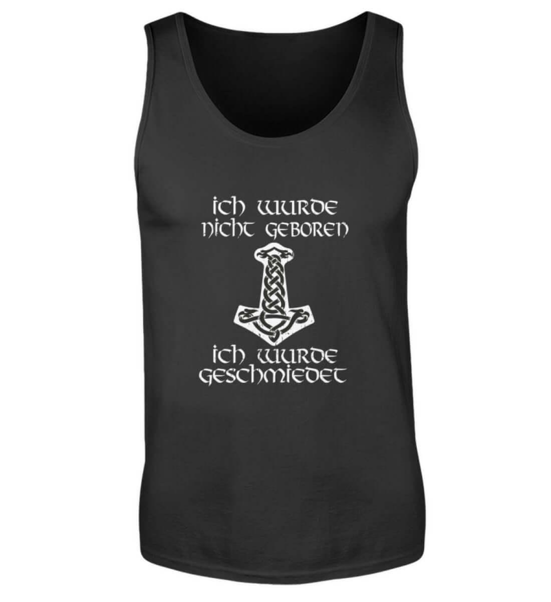 Wikinger Tanktop 'Geschmiedet, Nicht Geboren' – Stärke und Entschlossenheit - Nordic Viking Wear