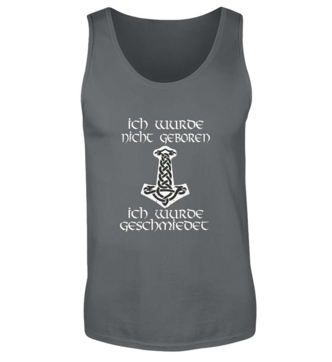 Wikinger Tanktop 'Geschmiedet, Nicht Geboren' – Stärke und Entschlossenheit - Nordic Viking Wear