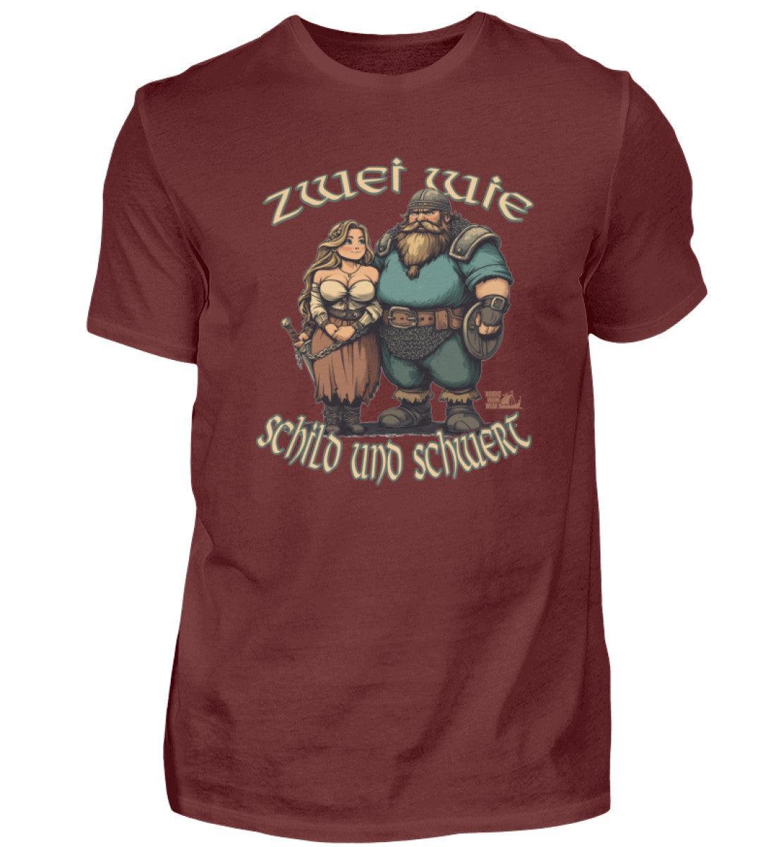 Wikinger Premiumshirt Zwei wie Schild und Schwert Partnershirt - Nordic Viking Wear