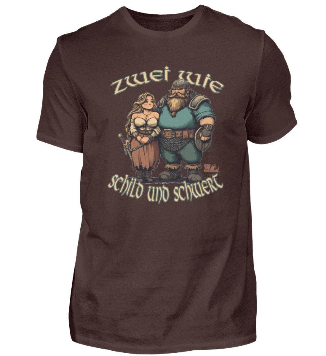 Wikinger Premiumshirt Zwei wie Schild und Schwert Partnershirt - Nordic Viking Wear