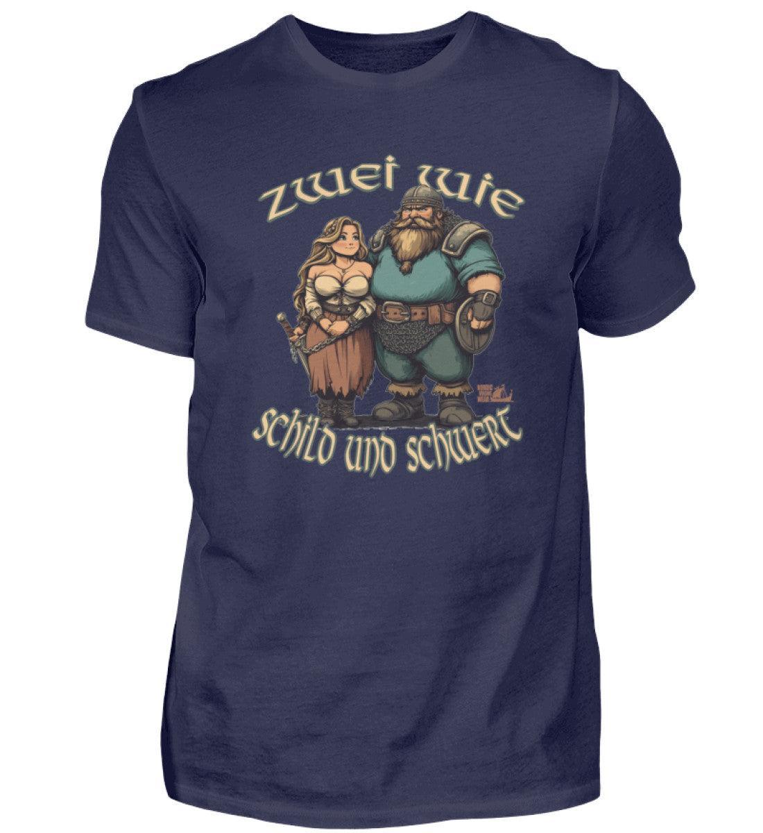 Wikinger Premiumshirt Zwei wie Schild und Schwert Partnershirt - Nordic Viking Wear