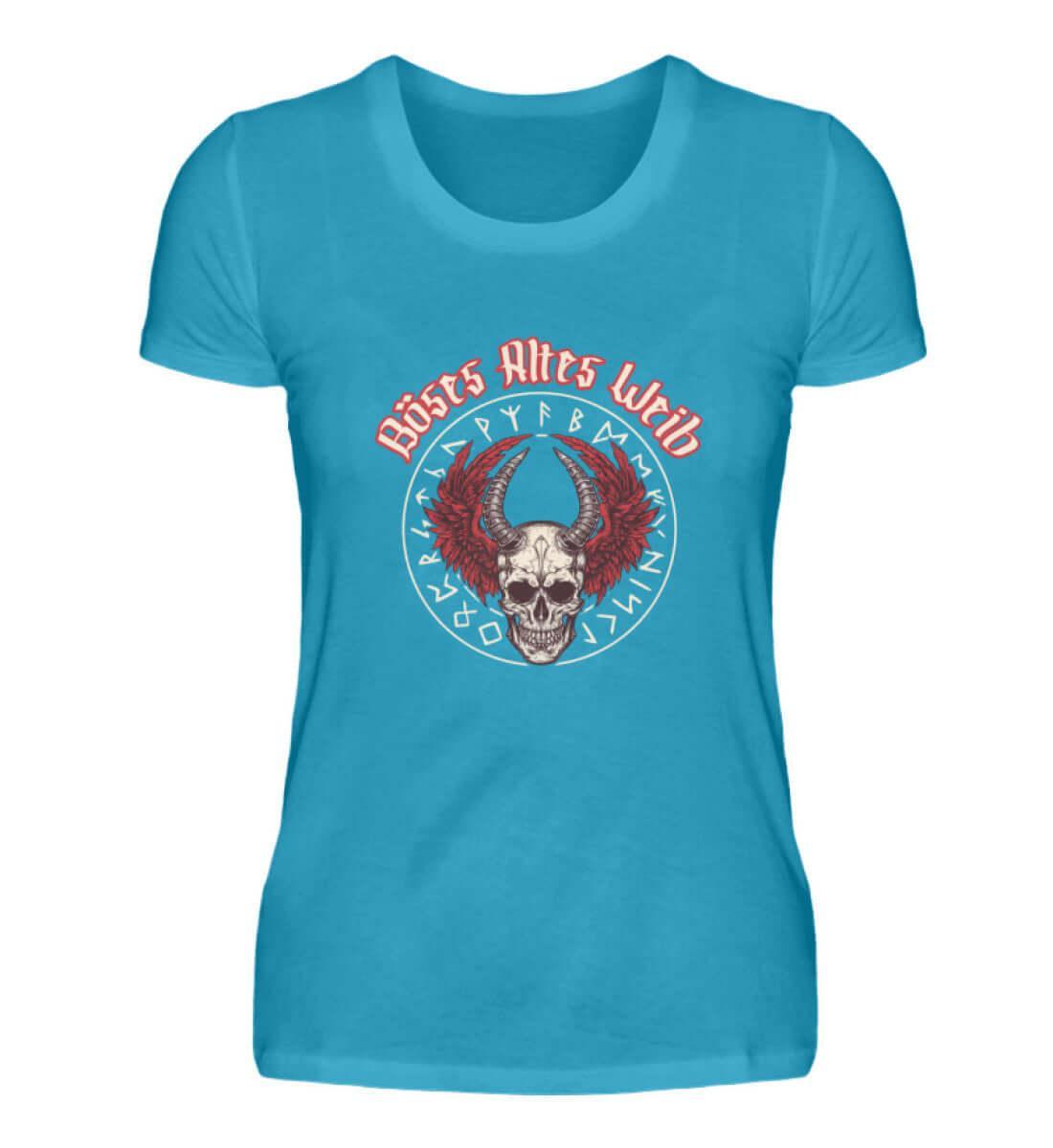 Schildmaid Premiumshirt 'Böses Altes Weib' – Walkürenflügel und Runenmacht - Nordic Viking Wear