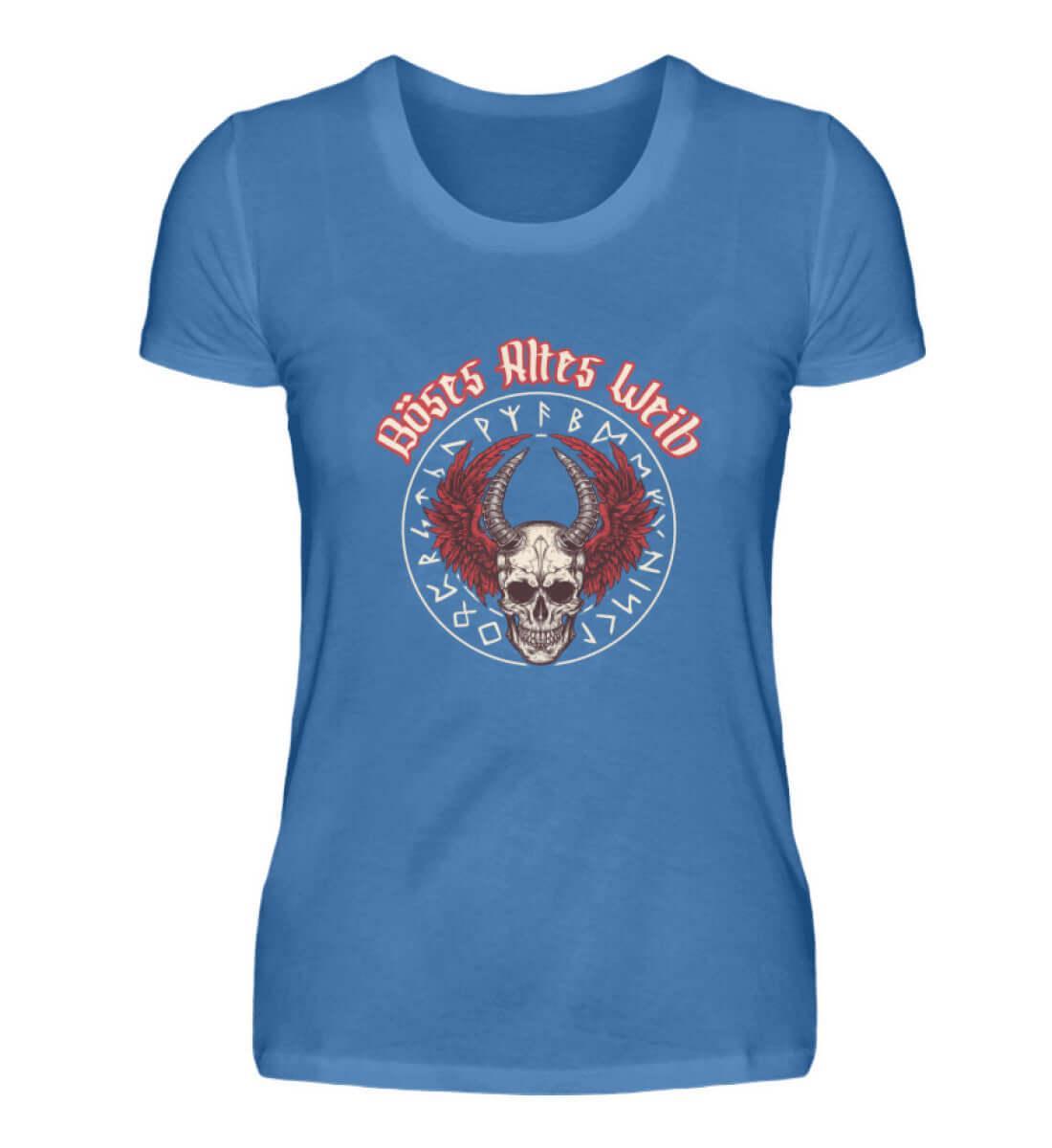 Schildmaid Premiumshirt 'Böses Altes Weib' – Walkürenflügel und Runenmacht - Nordic Viking Wear